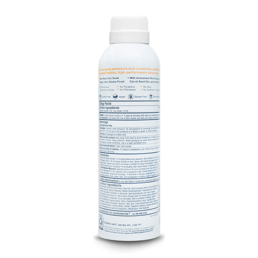 Adventure-Proof™ Mineral SPF 50 Sunscreen Spray - Vanilla Coco